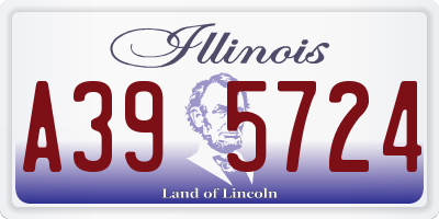 IL license plate A395724