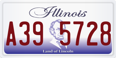 IL license plate A395728