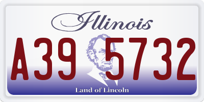 IL license plate A395732