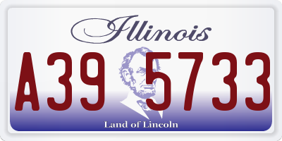 IL license plate A395733