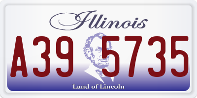 IL license plate A395735