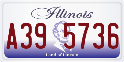 IL license plate A395736