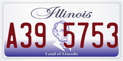 IL license plate A395753
