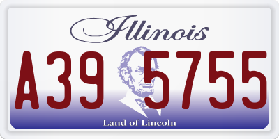 IL license plate A395755