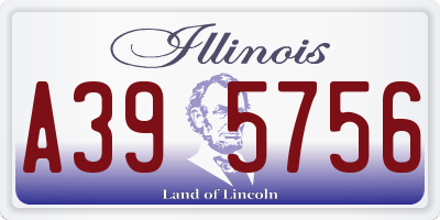 IL license plate A395756