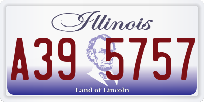 IL license plate A395757