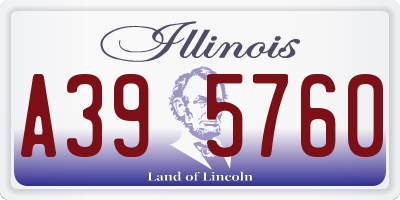 IL license plate A395760