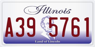IL license plate A395761
