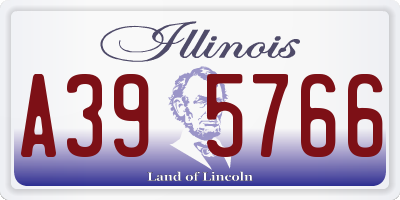 IL license plate A395766