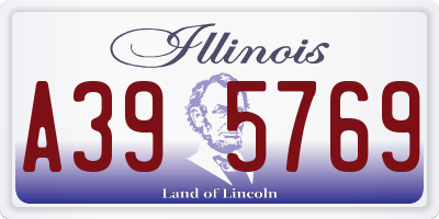 IL license plate A395769
