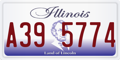 IL license plate A395774