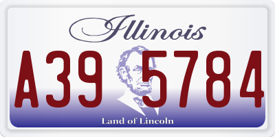 IL license plate A395784