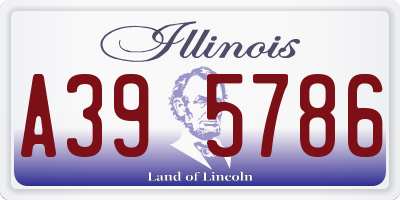 IL license plate A395786