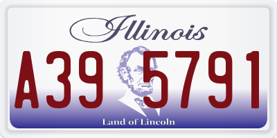 IL license plate A395791