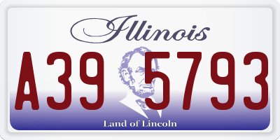 IL license plate A395793