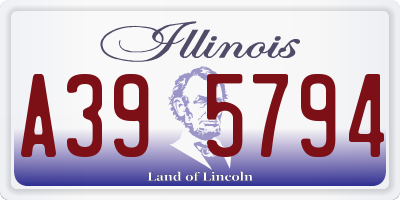 IL license plate A395794