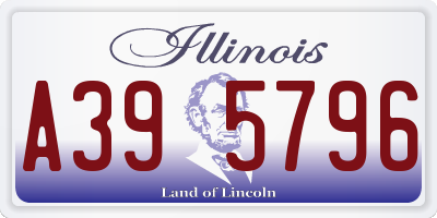 IL license plate A395796