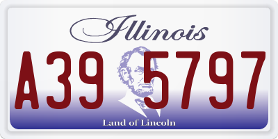 IL license plate A395797