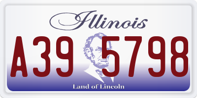 IL license plate A395798