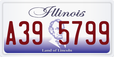 IL license plate A395799