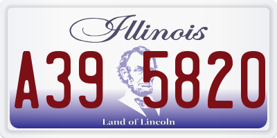 IL license plate A395820