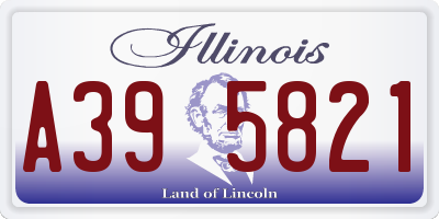 IL license plate A395821