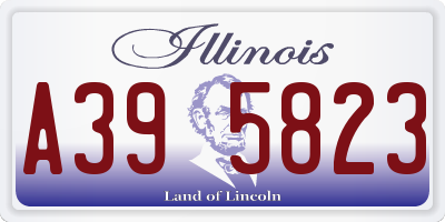 IL license plate A395823