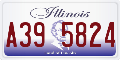IL license plate A395824