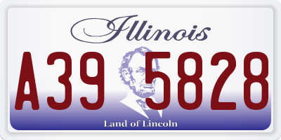 IL license plate A395828