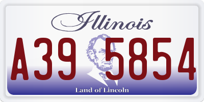 IL license plate A395854