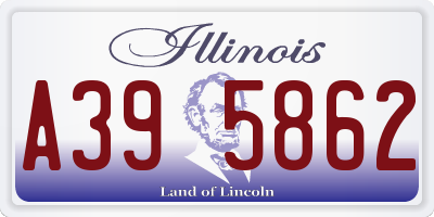 IL license plate A395862