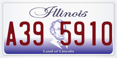IL license plate A395910
