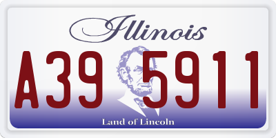 IL license plate A395911