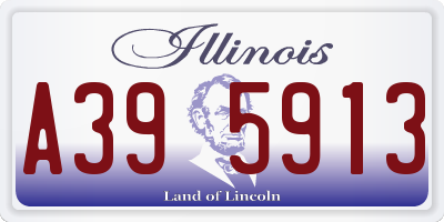 IL license plate A395913