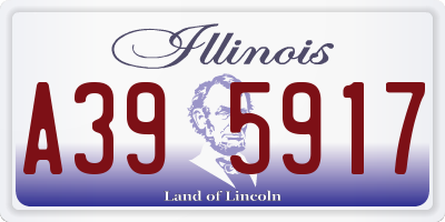 IL license plate A395917