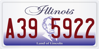 IL license plate A395922