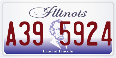 IL license plate A395924