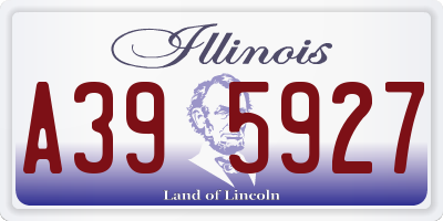 IL license plate A395927