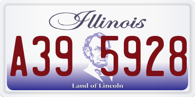 IL license plate A395928