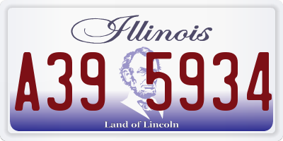 IL license plate A395934
