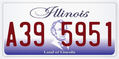 IL license plate A395951