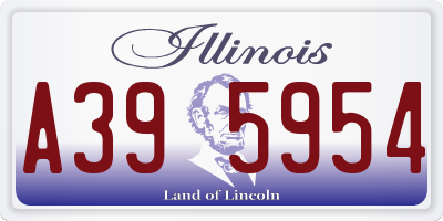IL license plate A395954
