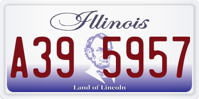 IL license plate A395957