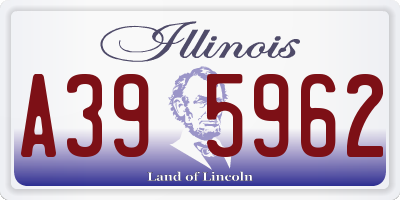 IL license plate A395962