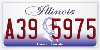 IL license plate A395975