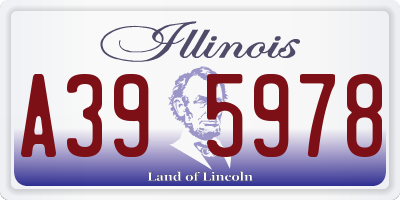 IL license plate A395978