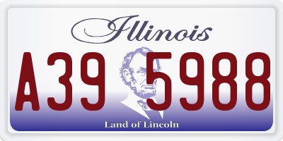 IL license plate A395988