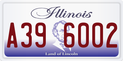 IL license plate A396002