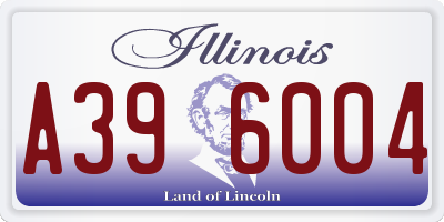 IL license plate A396004