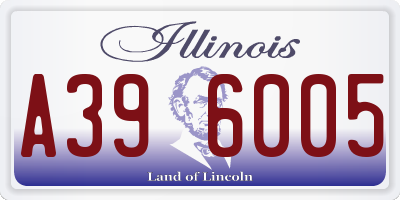 IL license plate A396005